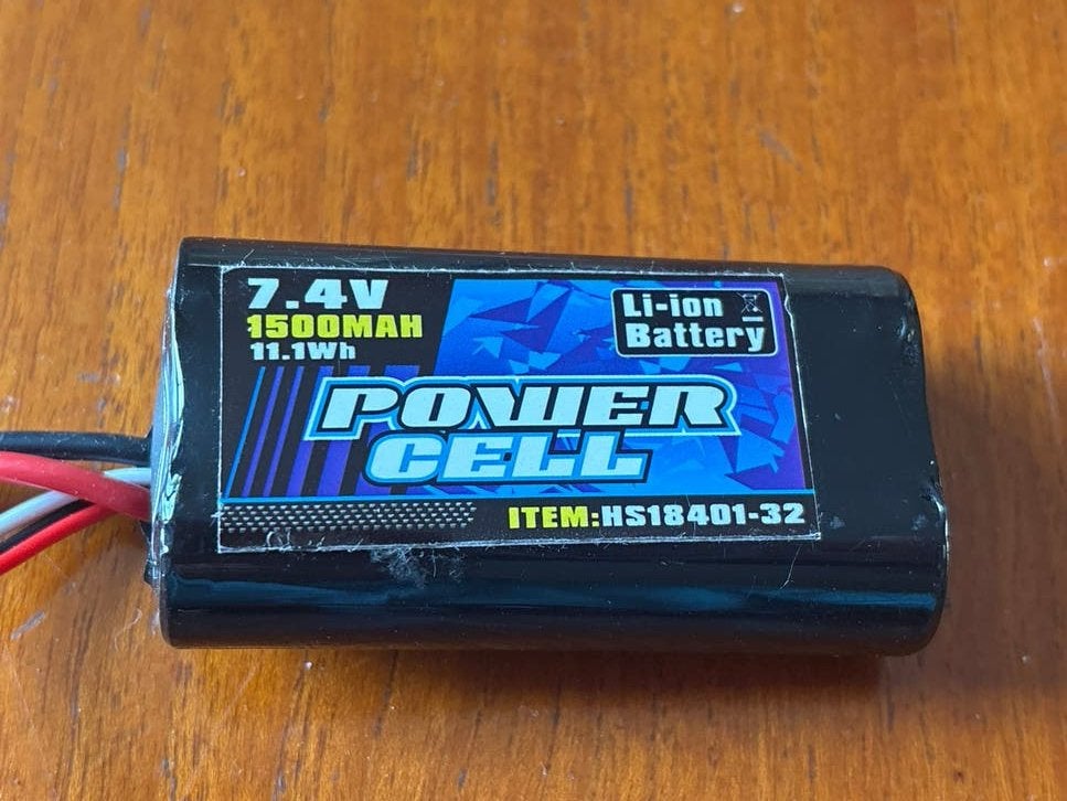 Power Cell 7.4V 1500mAh Li-ion Batterij voor RC, Elektro, Nieuw, Ophalen of Verzenden, Onderdeel