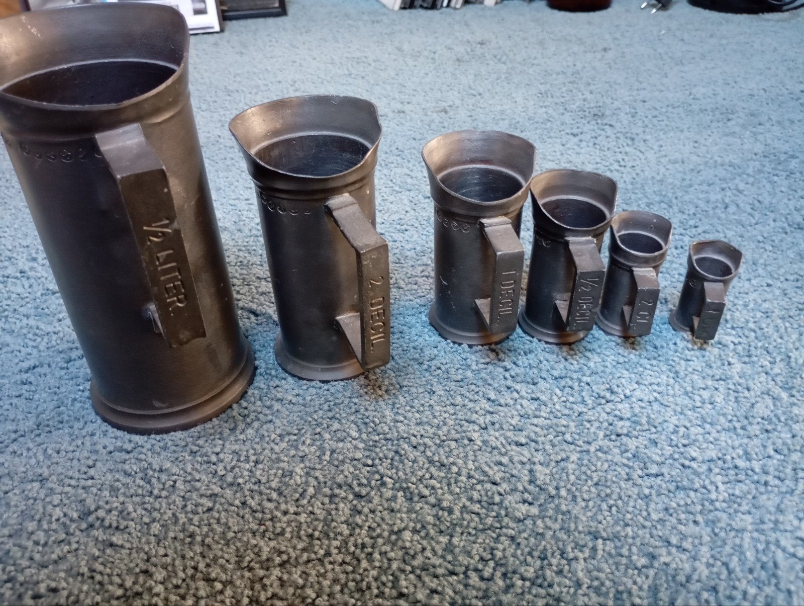 Vintage Maatbekers NL Deco stijl, Ophalen of Verzenden
