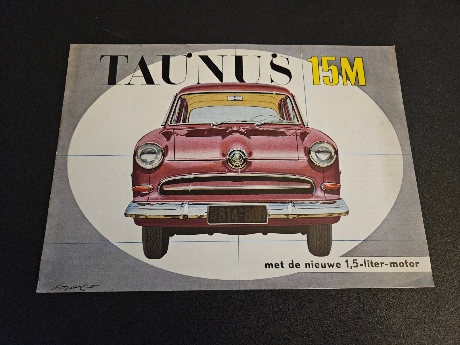 Brochure Ford Taunus 15M 1955, Ophalen of Verzenden, Zo goed als nieuw, Ford