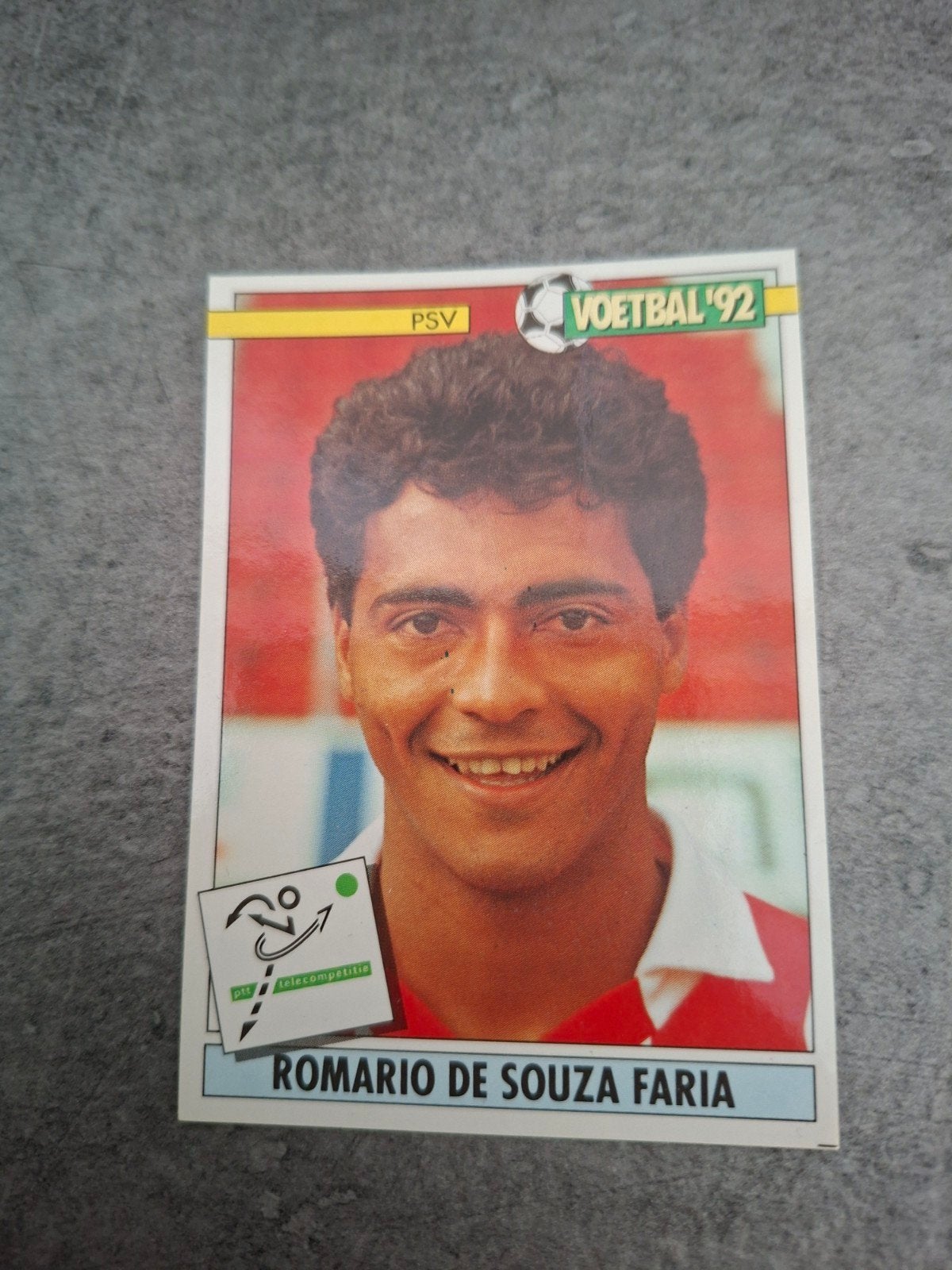 Panini sticker Voetbal 92. Romario de Souza Faria PSV., Verzenden, Zo goed als nieuw, Sticker
