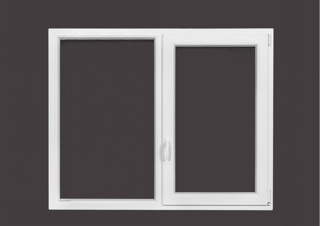 Kunststof Kozijn Vast Draaikiep  B150 H130cm Wit, Doe-het-zelf en Verbouw, Kozijnen en Schuifpuien, Niet ingevuld, Kunststof, Raamkozijn