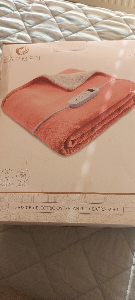 Nieuwe Electrische fleecedeken Carmen, Ophalen, 130 cm, Gevoerd, Fleece