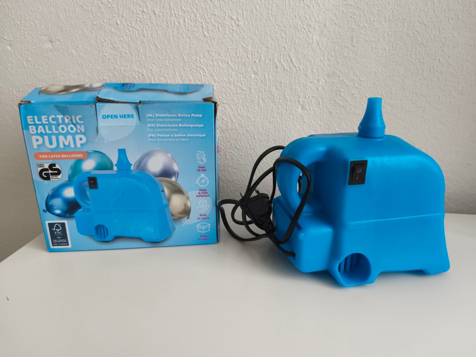 Elektrische Ballonnenpomp voor Latex Ballonnen, Ophalen of Verzenden, Zo goed als nieuw, Feestartikel, Verjaardag