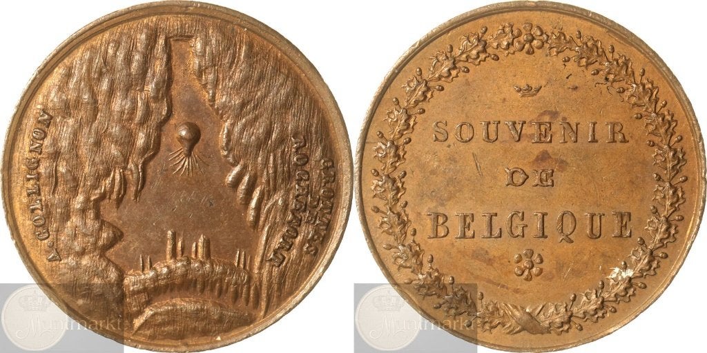 België - Historiepenning z.j. 'Caves of Rochefort', Postzegels en Munten, Penningen en Medailles, Ophalen of Verzenden, Brons