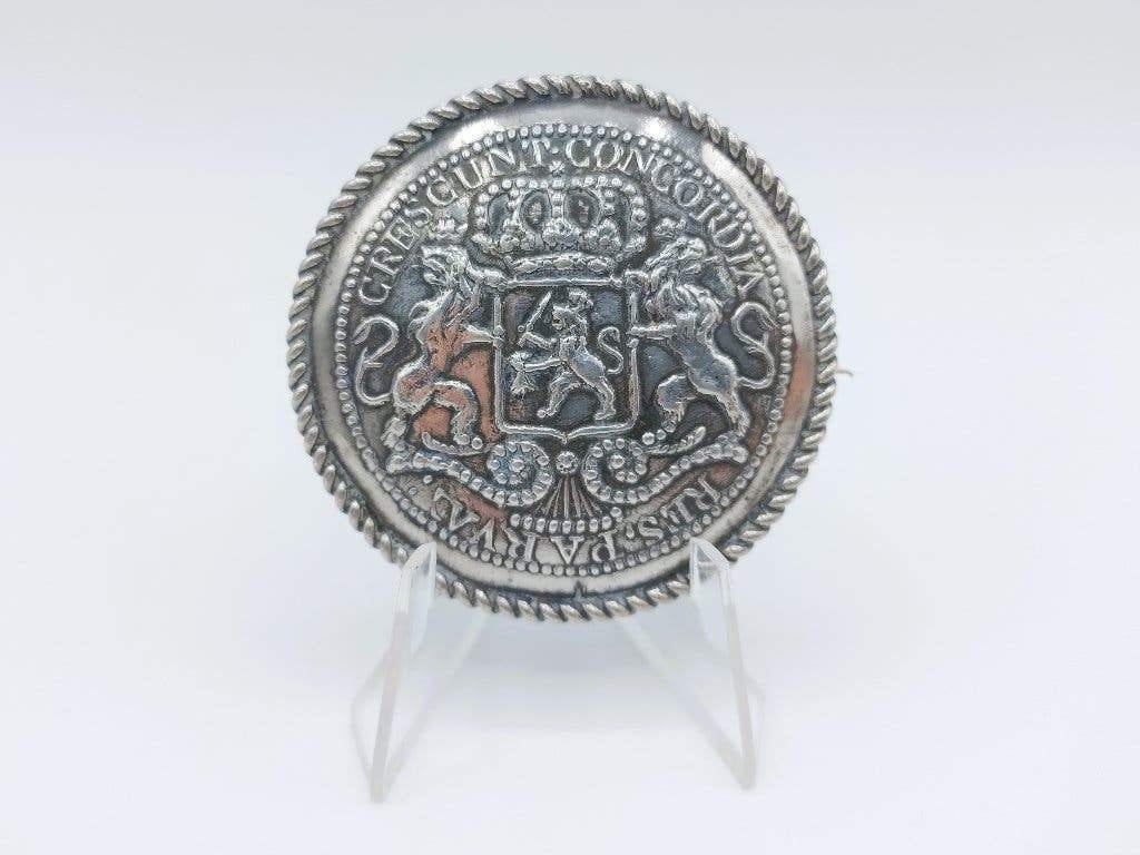 Zilveren broche van klepstuk Walcheren, Niekerk, Schoonhoven, Sieraden, Tassen en Uiterlijk, Broches, Info@zilverwebsite.nl, Verzenden