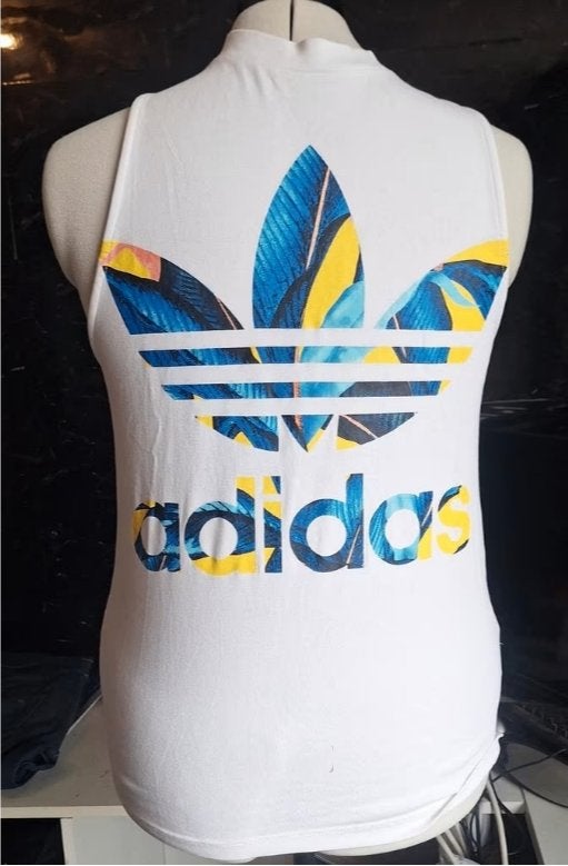 Adidas tank top (S), Verzenden, Wit, Adidas, Gedragen