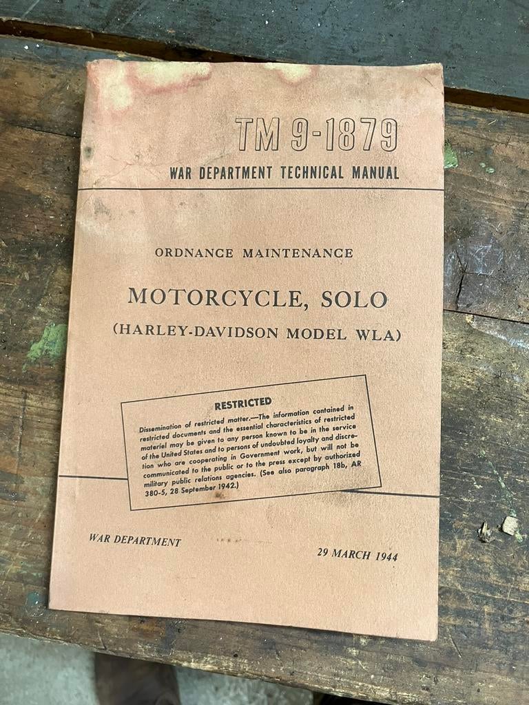 Instructieboek wla wlc liberator, Motoren, Onderdelen | Harley-Davidson, Ophalen of Verzenden, Gebruikt