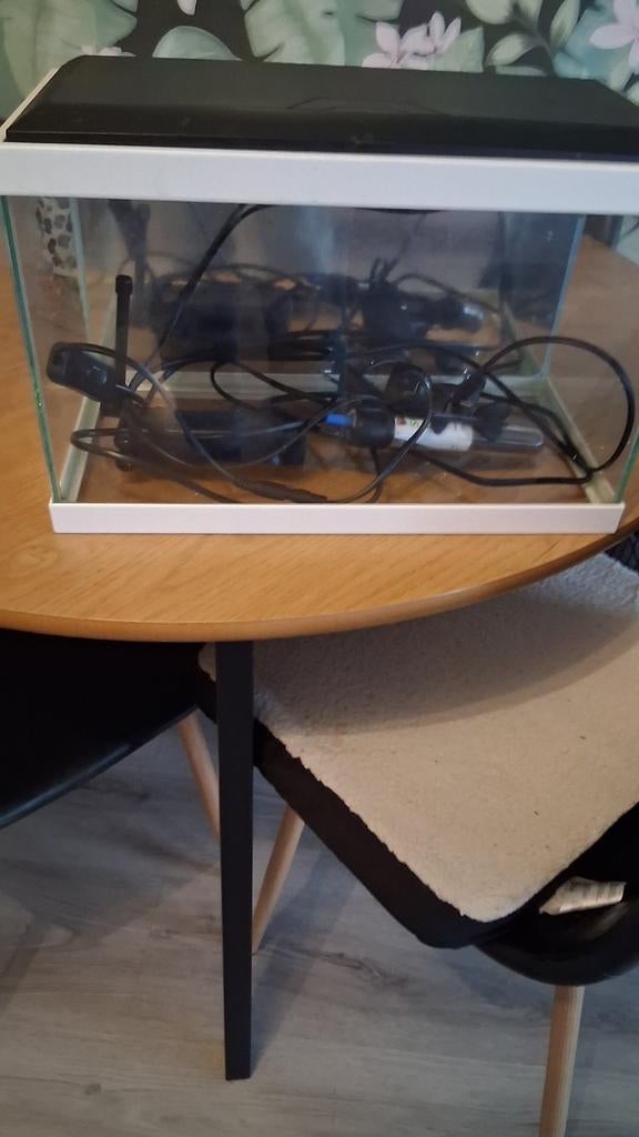 Aquarium 40x25x20, Dieren en Toebehoren, Ophalen, Gebruikt, Verlichting of Verwarming