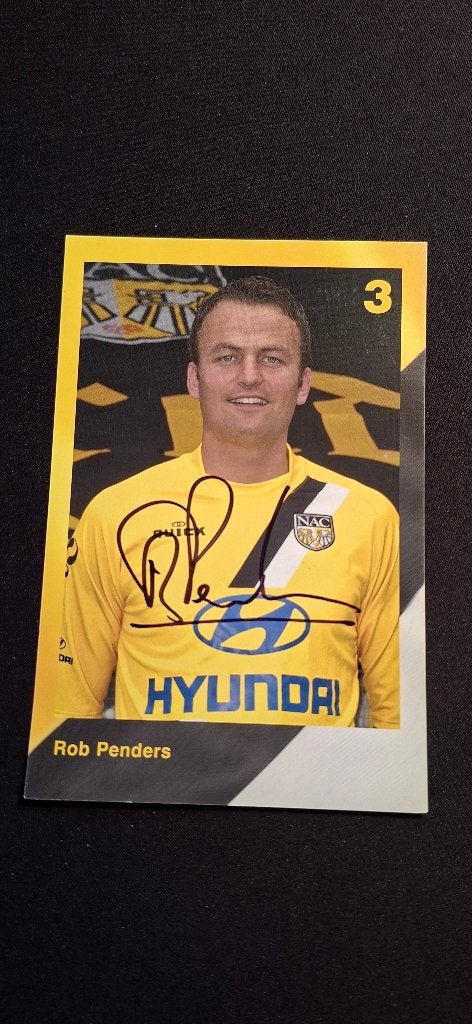 Spelerskaart met handtekening; Rob Penders # NAC Breda, Ophalen of Verzenden, Nieuw, NAC Breda, Spelerskaart