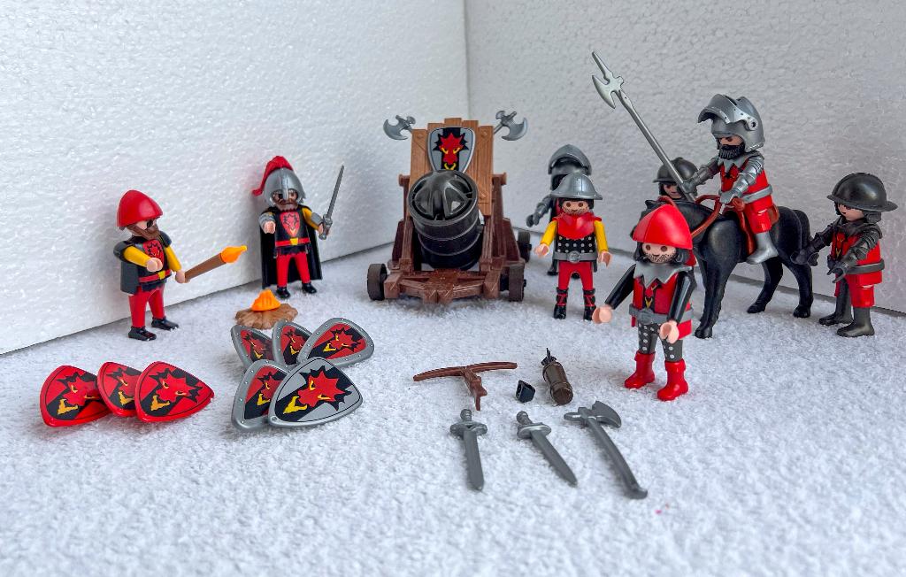 Playmobil Drakenridders met aanvalskanon 3320 + 3319, Kinderen en Baby's, Speelgoed | Playmobil, Ophalen of Verzenden, Zo goed als nieuw