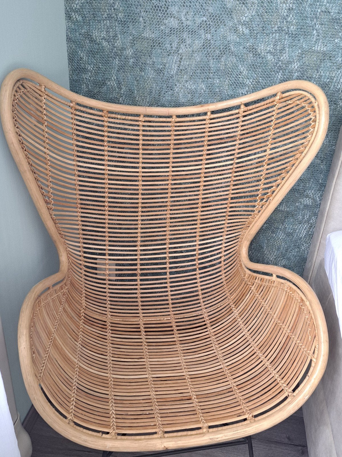 Rotan vlinderstoel - Egg Chair - Zo goed als nieuw, Huis en Inrichting, Ophalen, Overige kleuren, Bohemian, Modern, Zo goed als nieuw