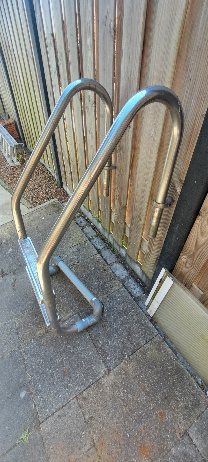 Zwembadtrapje RVS - Gebruikt, Tuin en Terras, Ophalen, Gebruikt, Ladder