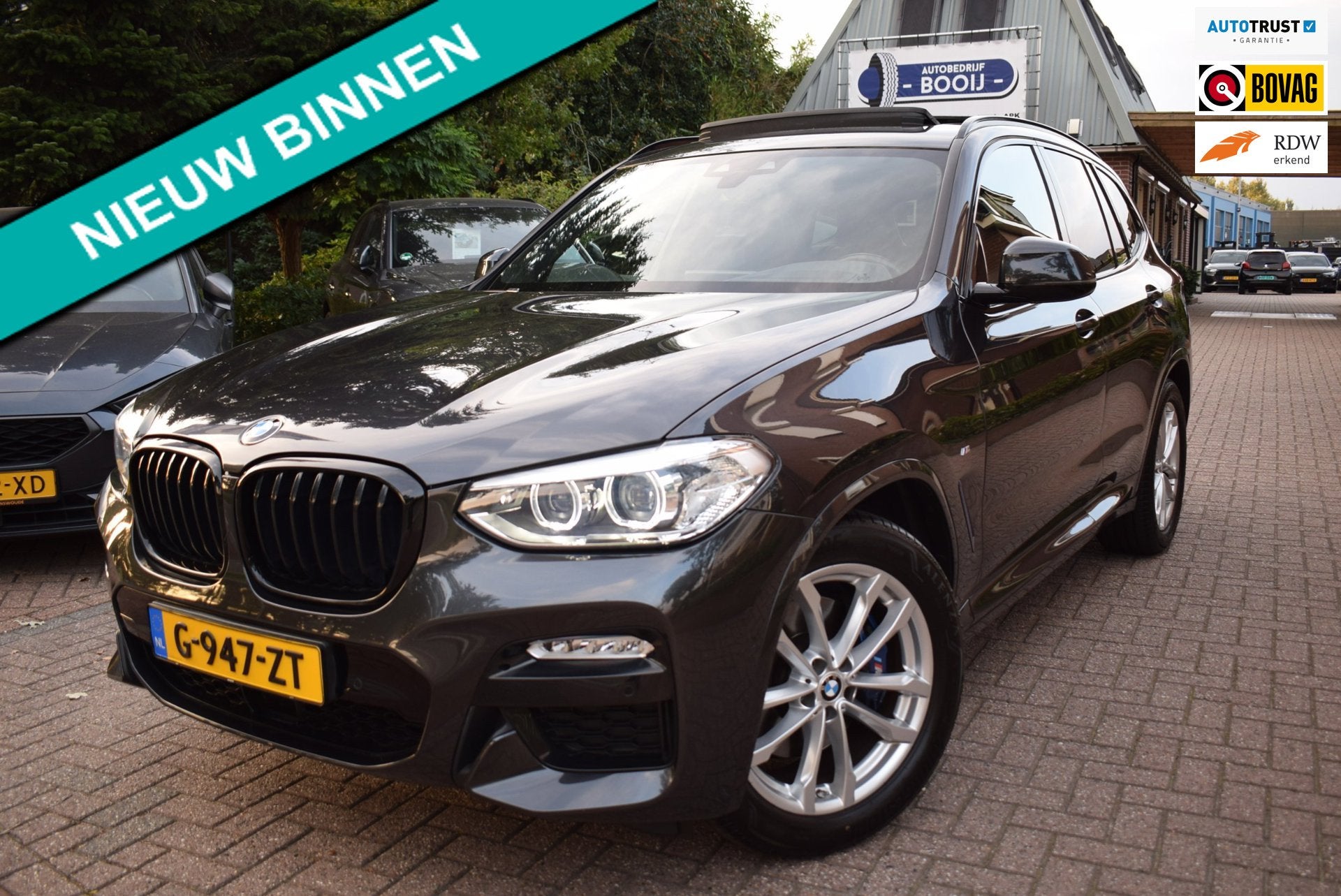 BMW X3 XDrive30i High Executive M PAKKET AUTOM/PANO DAK/ADAP, Auto's, Gebruikt, 4 cilinders, Leder, Bedrijf