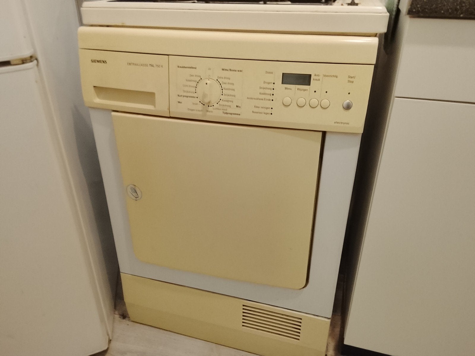 condensdroger siemens, Ophalen, 1200 tot 1600 toeren, Gebruikt, 8 tot 10 kg