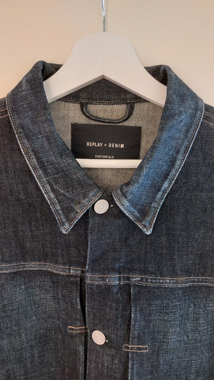 NEW Spijkerjack REPLAY zware stof XL / 54, Kleding | Heren, Jassen | Zomer, Maat 52/54 (L), Blauw, Nieuw, Ophalen of Verzenden