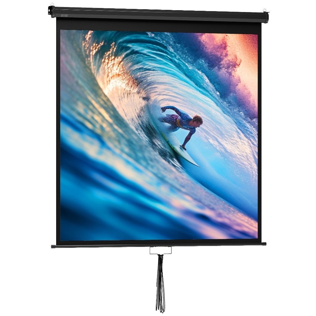 Projectiescherm 152 x 152 cm 85 inch, Ophalen, Handmatig, Nieuw