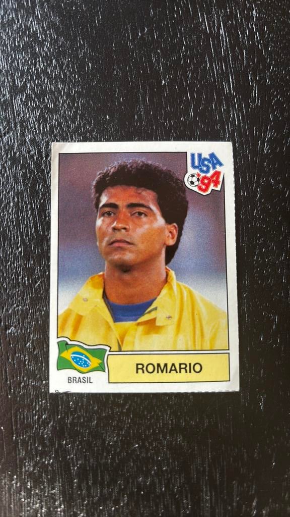 Voetbalplaatje panini romario 1994 WK, Ophalen of Verzenden, Zo goed als nieuw, Plaatje