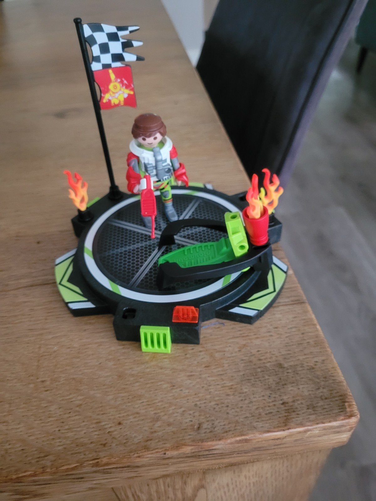 Playmobil racebaan start/finish set met figuur, Ophalen of Verzenden