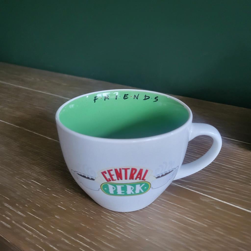 Grote Friends Central Perk Mok - Perfect voor Koffie/Thee, Ophalen of Verzenden, Steen/keramiek, Wit, Overige typen