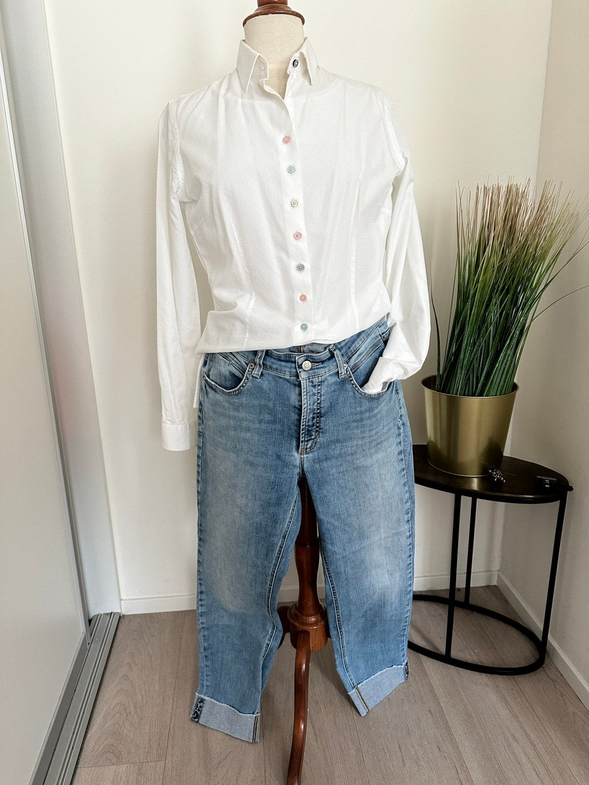 Cambio Denim Jeans - ZGAN met stretch maat 40, Ophalen of Verzenden, Zo goed als nieuw, Blauw, W30 - W32 (confectie 38/40)