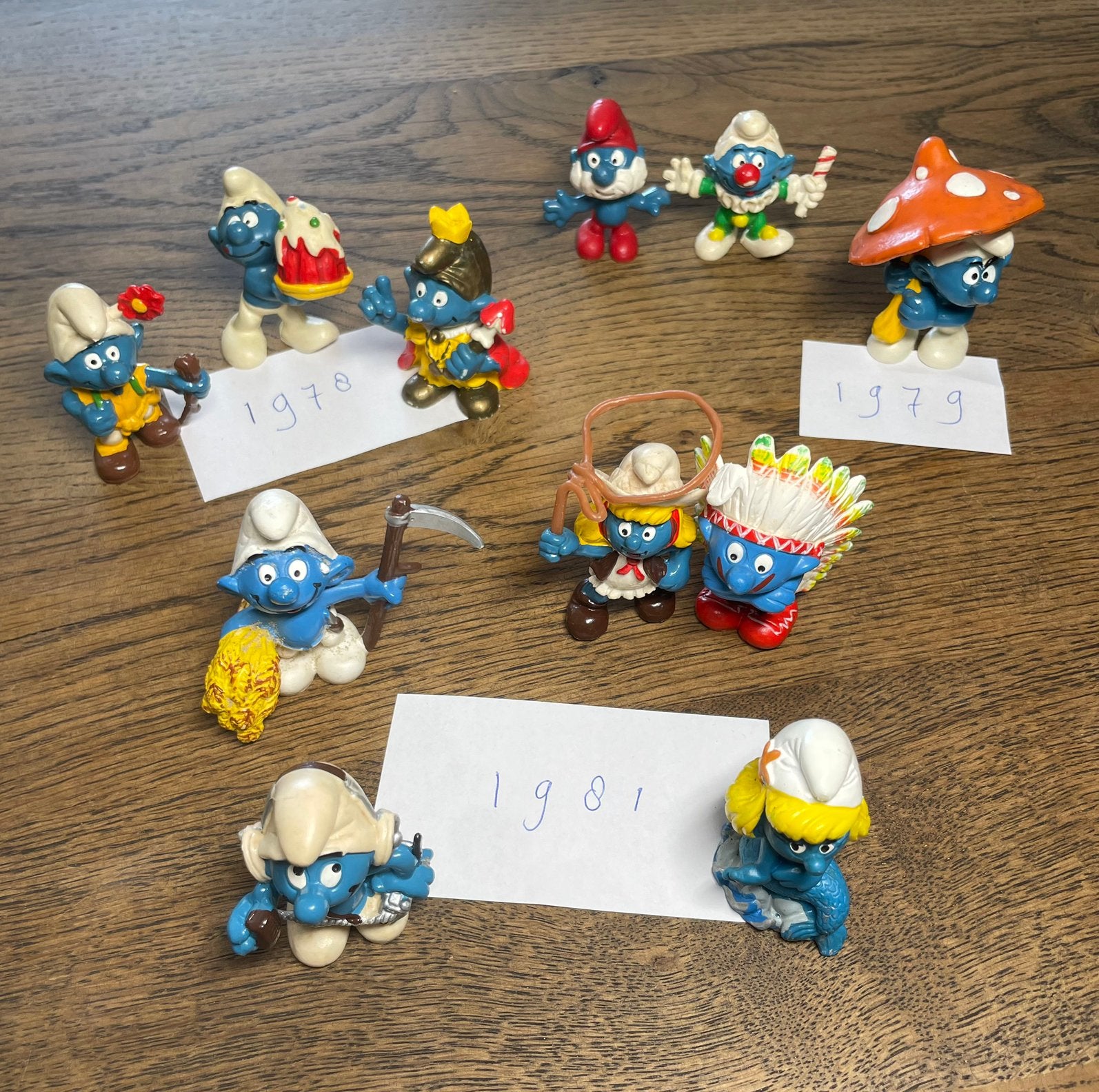 Diverse Schleich smurfen, Verzamelen, Smurfen, Ophalen of Verzenden, Zo goed als nieuw, Verschillende Smurfen