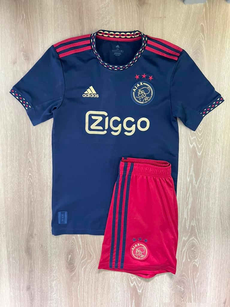 Ajax uittenue Adidas 22/23 maat S/XS, Kleding | Heren, Blauw, Ophalen of Verzenden, Adidas, Gedragen