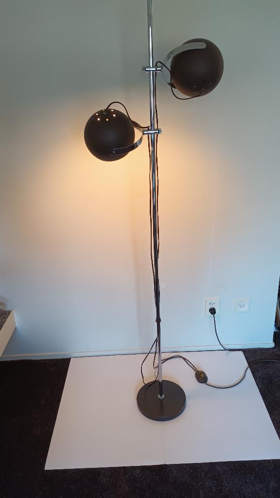 vintage DUTCH design vloerlamp GEPO Amsterdam, Ophalen of Verzenden, Zo goed als nieuw, Metaal, 150 tot 200 cm