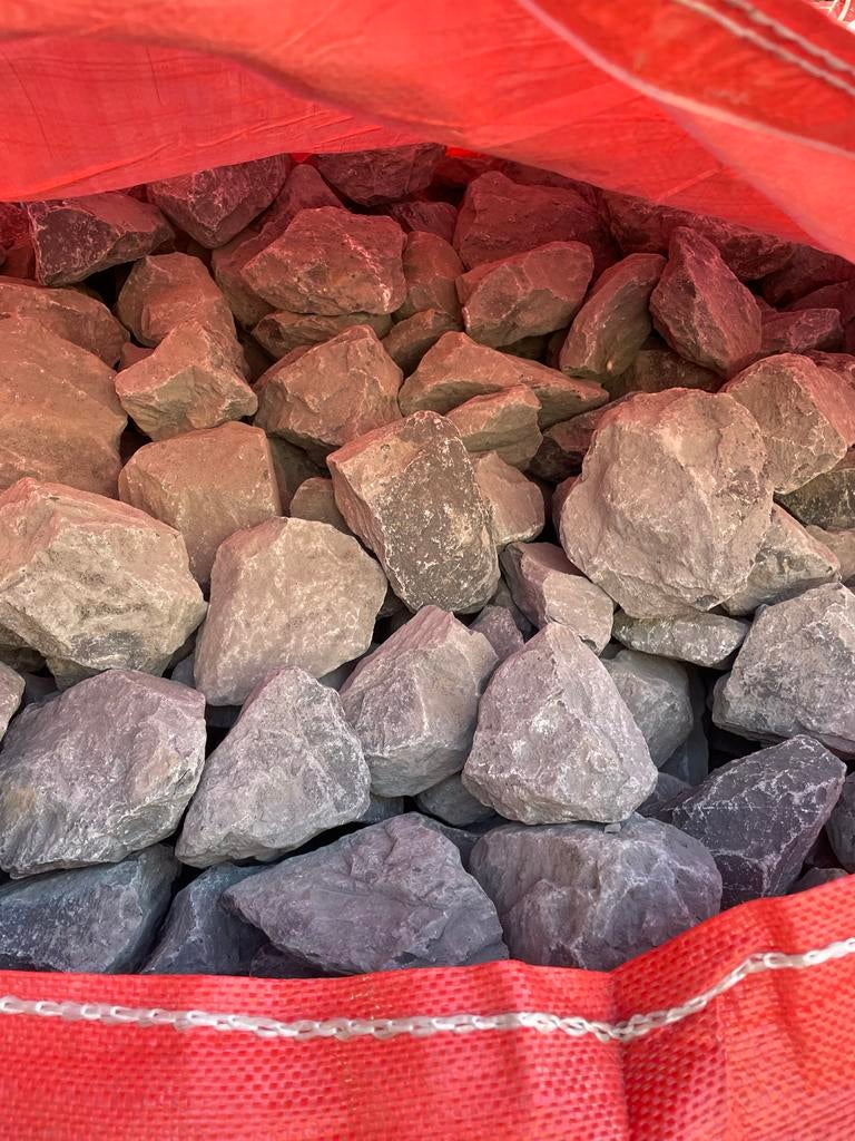 GRIND BREUKSTEEN 50-80 MM INCL BIG BAG (1 M³), Tuin en Terras, Grind, Keien en Split, Ophalen, Overige materialen, Nieuw, Kei