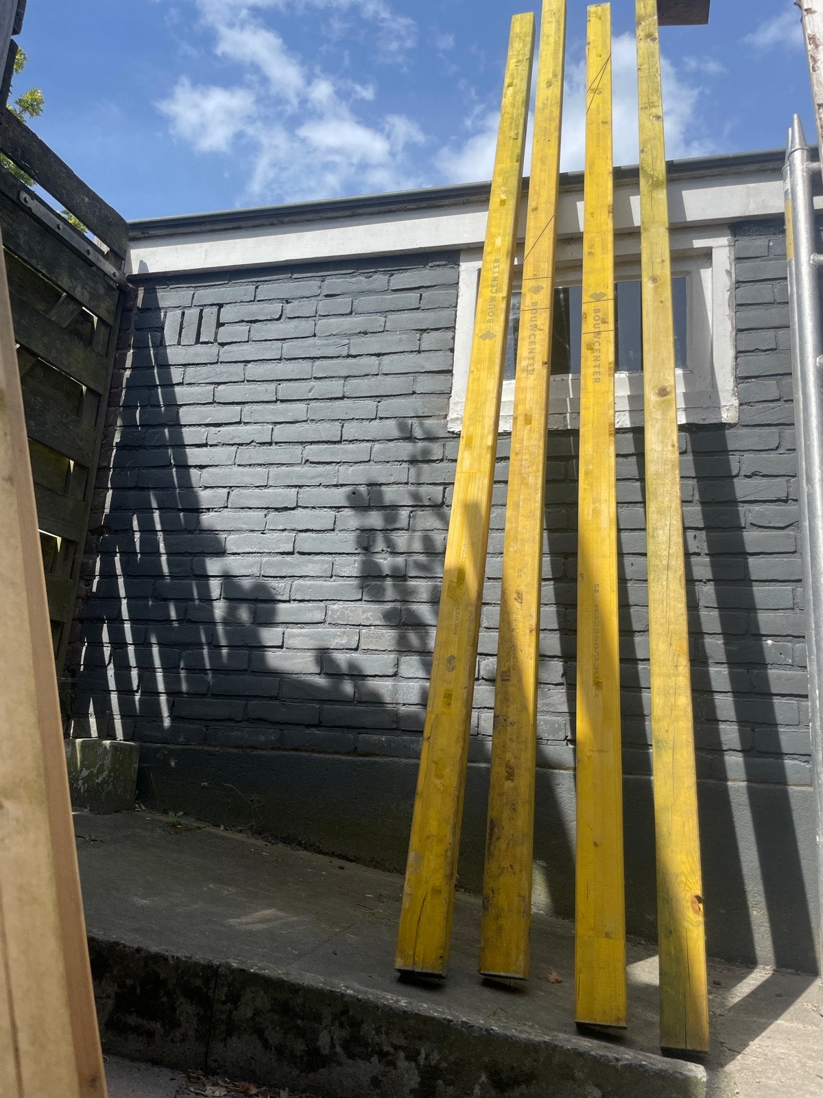 Gebruikt Metselprofiel Vuren 66x76 mm - 3,00 Mtr, Ophalen, Gebruikt, Balk, Vuren