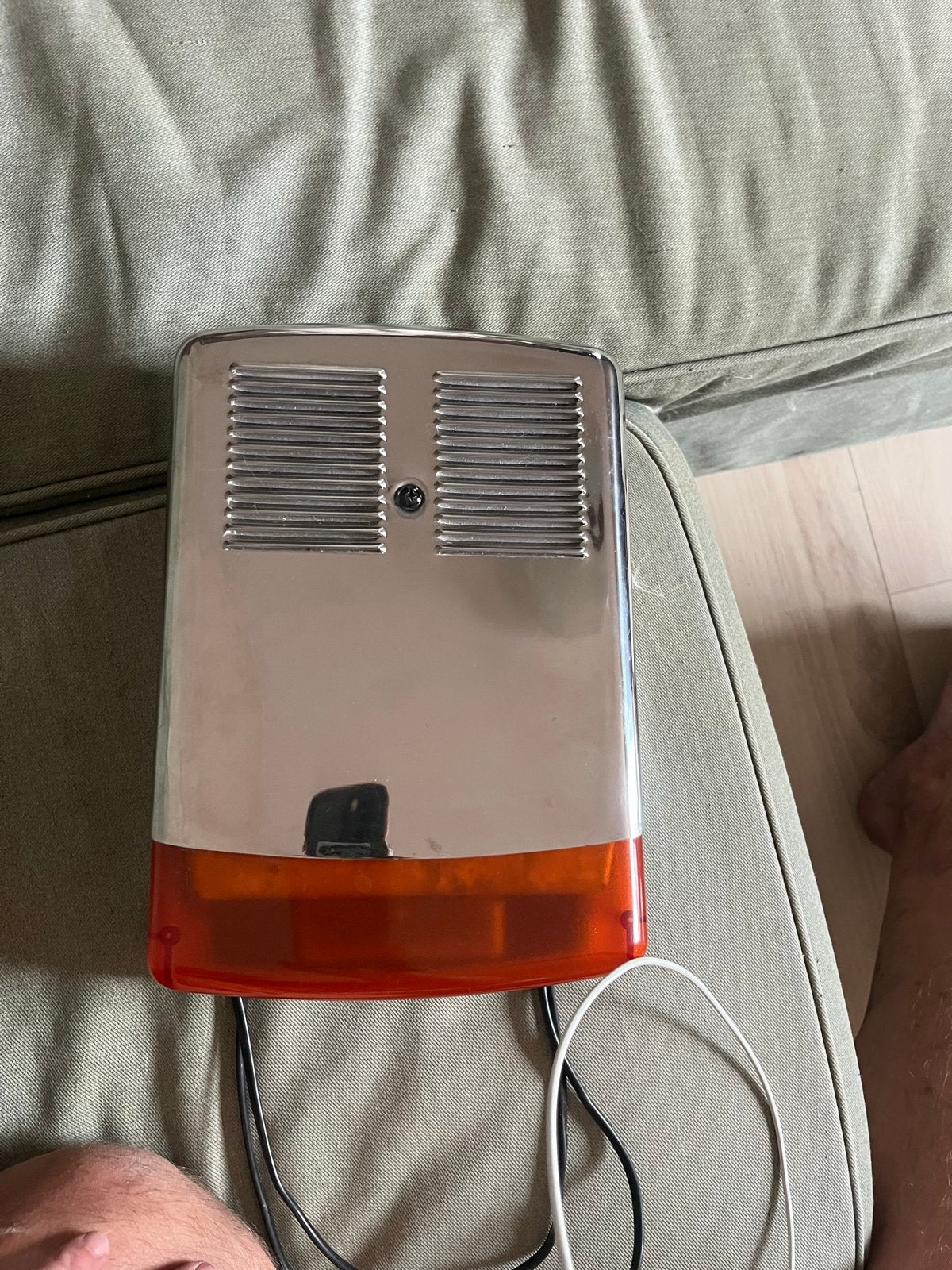 Aritech buitensirene in RVS behuizing omgebouwd tot lamp, Ophalen of Verzenden