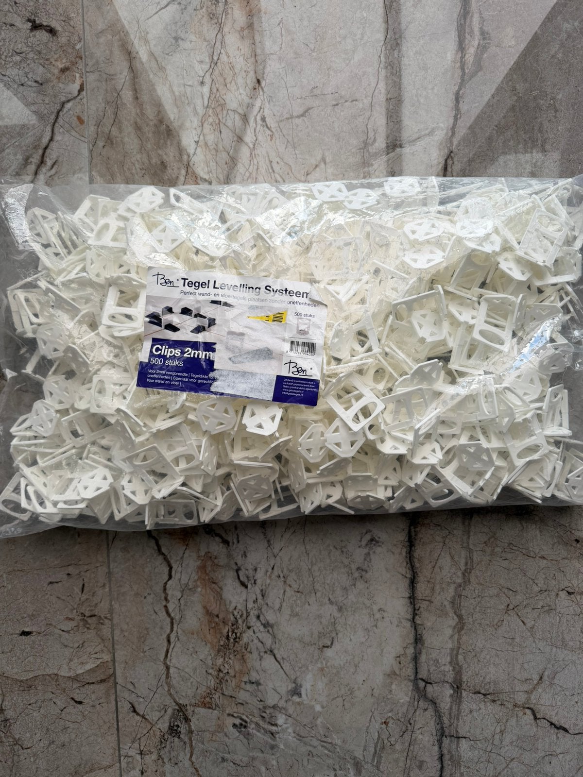 Ben Tegel levelling clips 2 mm, Ophalen of Verzenden, Nieuw, Overige materialen, Minder dan 4 cm