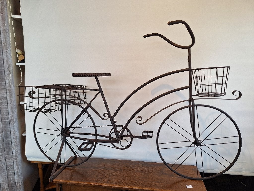 Decoratieve metalen fiets met manden - Vintage stijl, Ophalen, Vintage, Onbekend, Nieuw