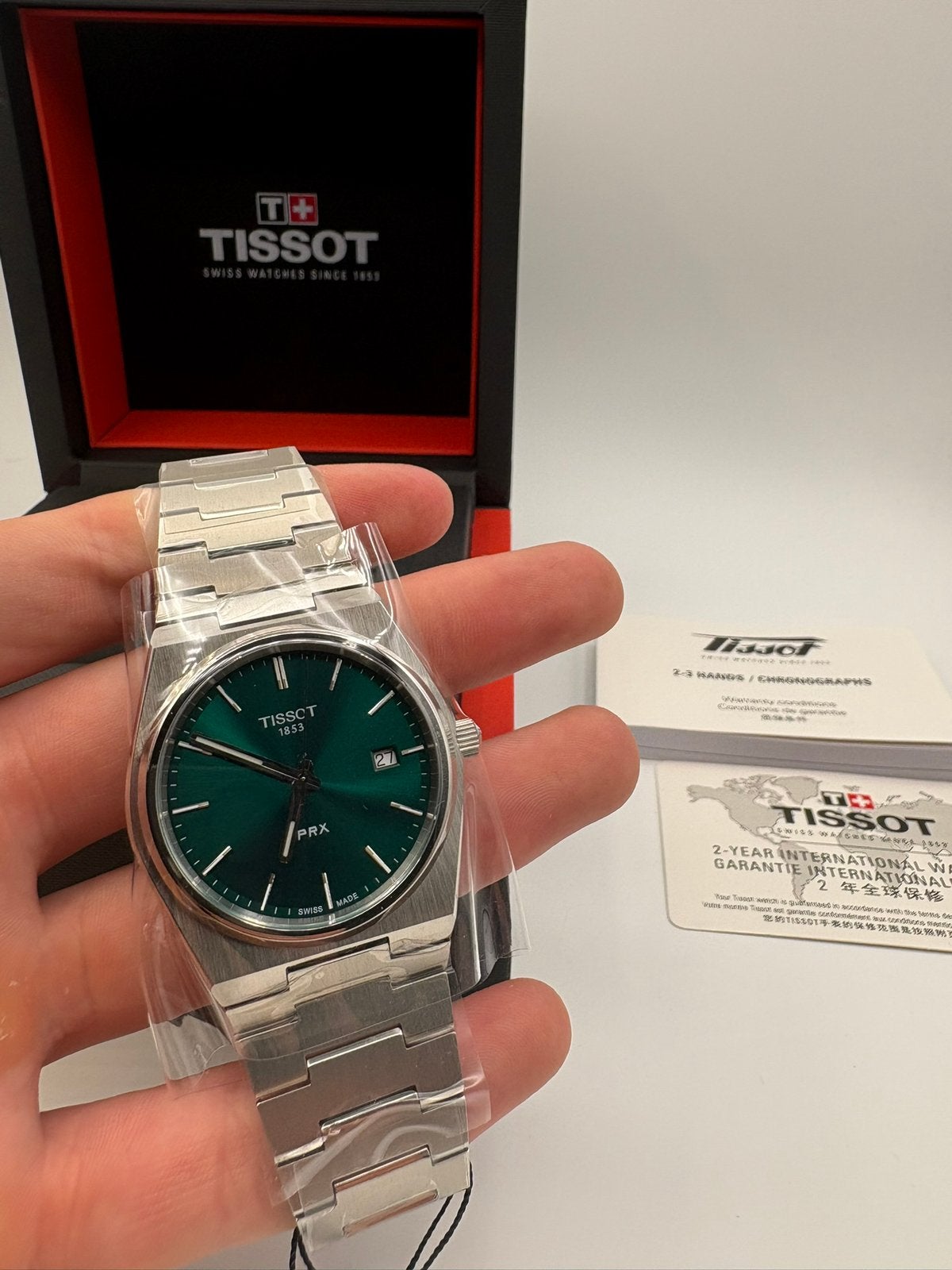 Tissot PRX Full Set, Verzenden, Zo goed als nieuw
