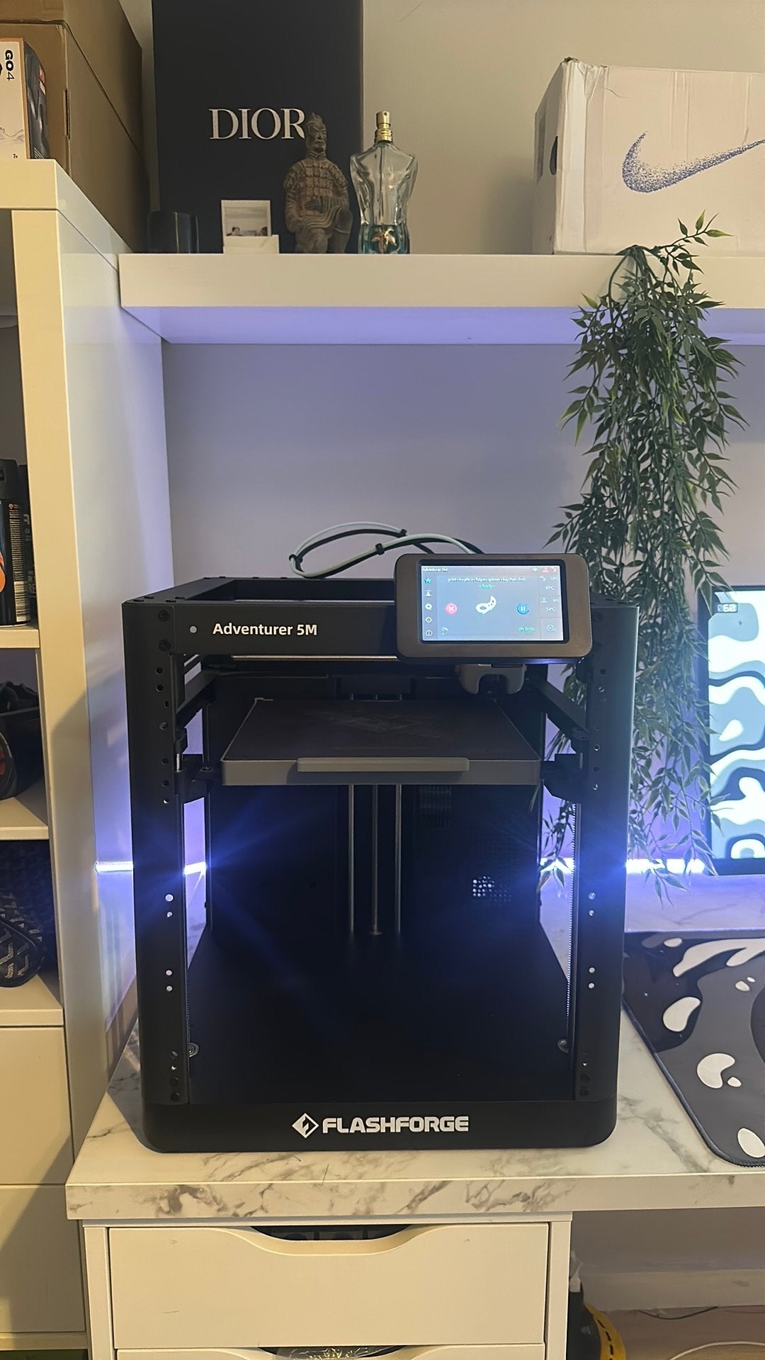 Flash forge adventurer 5m met camera en pla, Ingebouwde Wi-Fi, Ophalen of Verzenden, Zo goed als nieuw, Filament