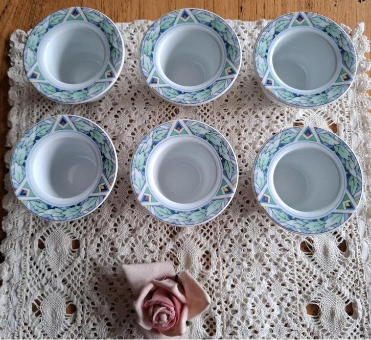 8 Arzberg Merison eierdopjes , Albert Heijn servies, Huis en Inrichting, -, -, Ophalen of Verzenden, Zo goed als nieuw