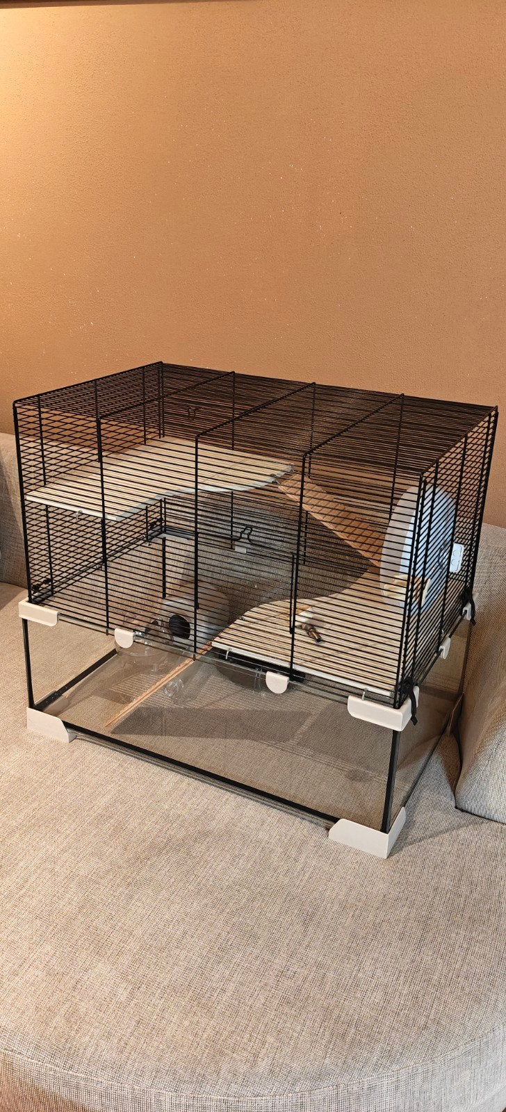 Hamsterkooi en kleine knaagdieren in zeer goede staat, Kooi, Minder dan 75 cm, Zo goed als nieuw, Hamster