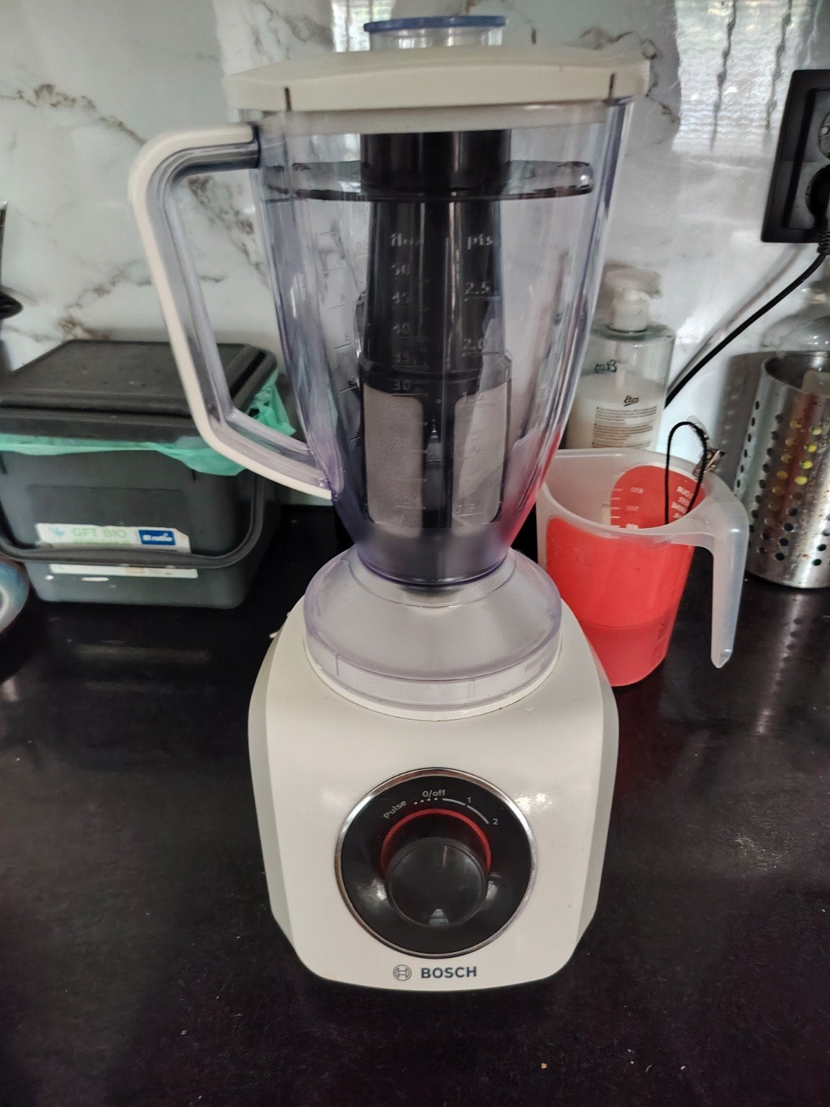 Bosch Blender MMB21P1W01 - Krachtige en compacte blender, Witgoed en Apparatuur, Ophalen of Verzenden, Zo goed als nieuw, Blender