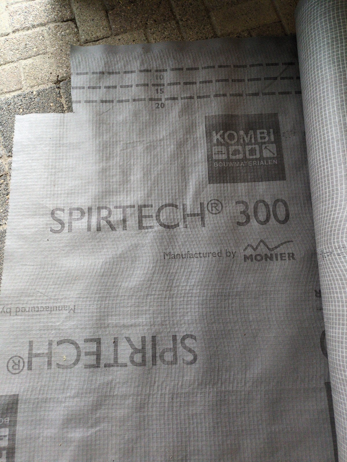 Spirtech 300 dakleer - bijna hele rol, Ophalen, Overige materialen, Zwart, Nieuw