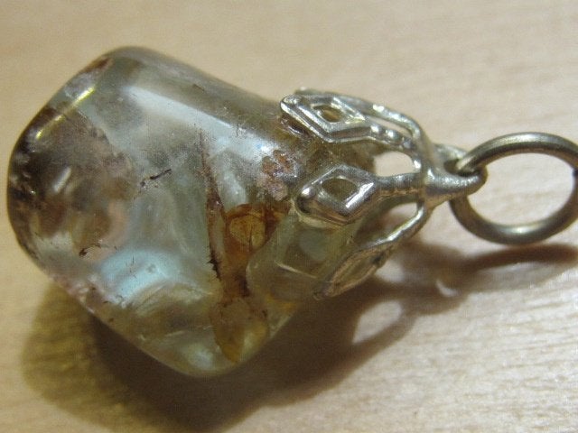 ha. 3x aparte edelsteenhanger BLAUWE TOPAAS (1) (zeldzaam), Overige voorstellingen, Nieuw, Steen of Mineraal, Met edelsteen