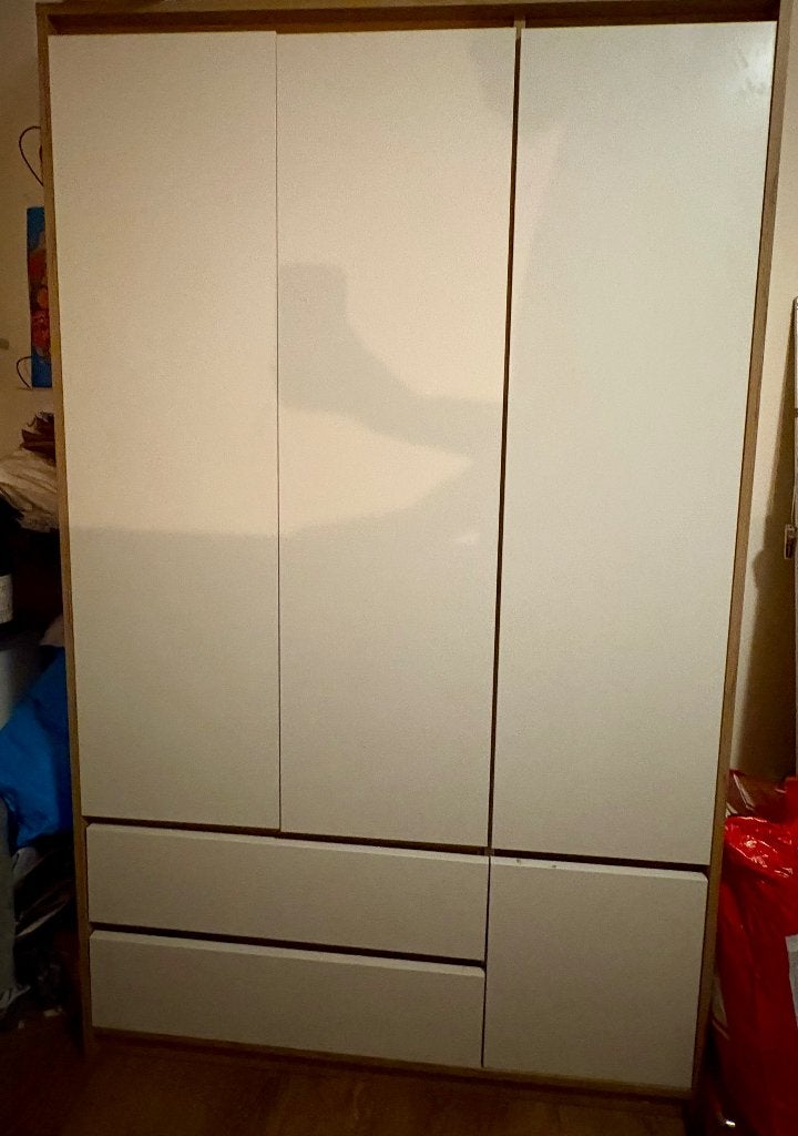 GRATIS OPHALEN KLEDINGKAST 13 of 14 JUNI, Huis en Inrichting, Kasten | Kledingkasten, Gebruikt, 100 tot 150 cm, Eikenhout, 150 tot 200 cm