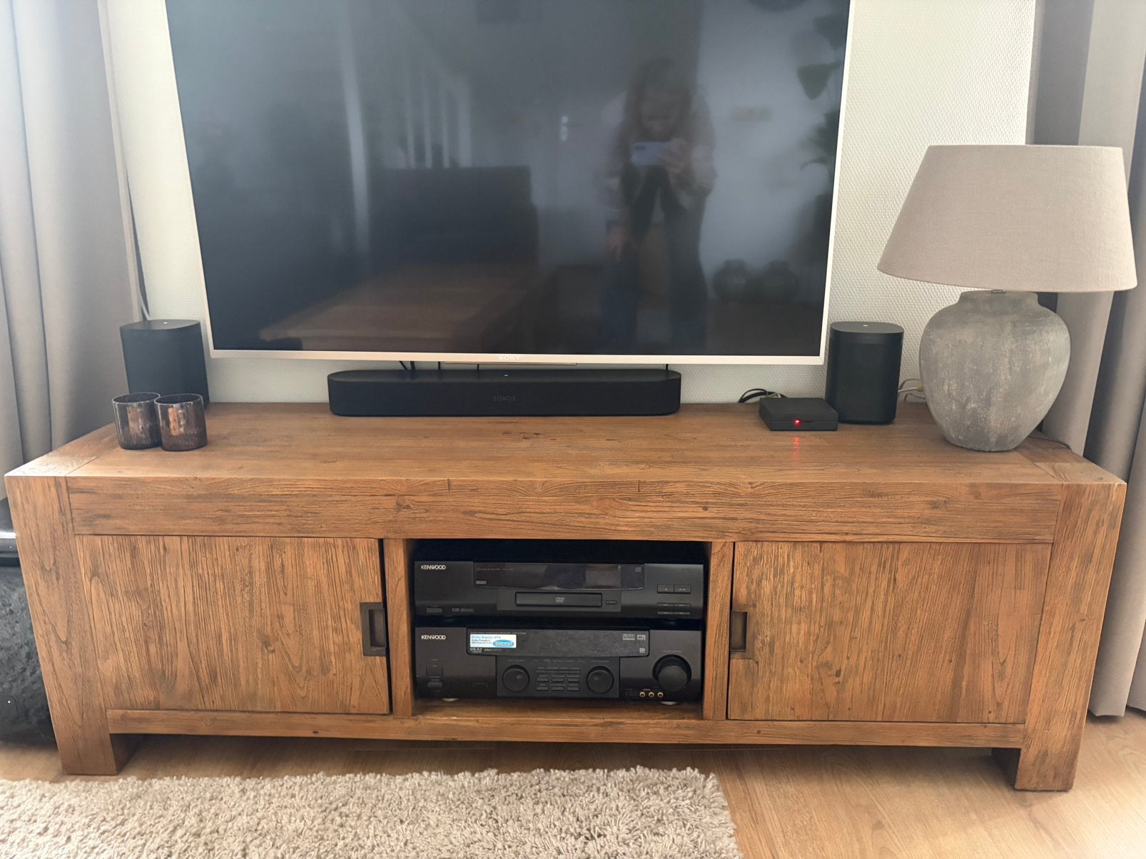 TV-meubel 160x51x45, Ophalen, 150 tot 200 cm, Zo goed als nieuw, Minder dan 100 cm