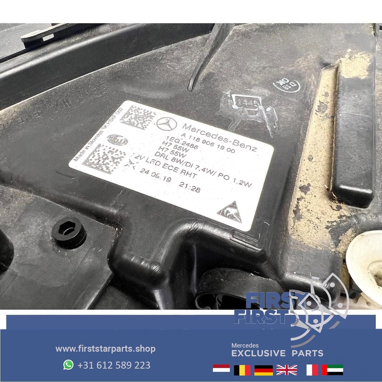 A1189061900 C118 W118 X118 CLA HALOGEEN KOPLAMP LINKS 2019-2, Gebruikt, -, Ophalen of Verzenden, -