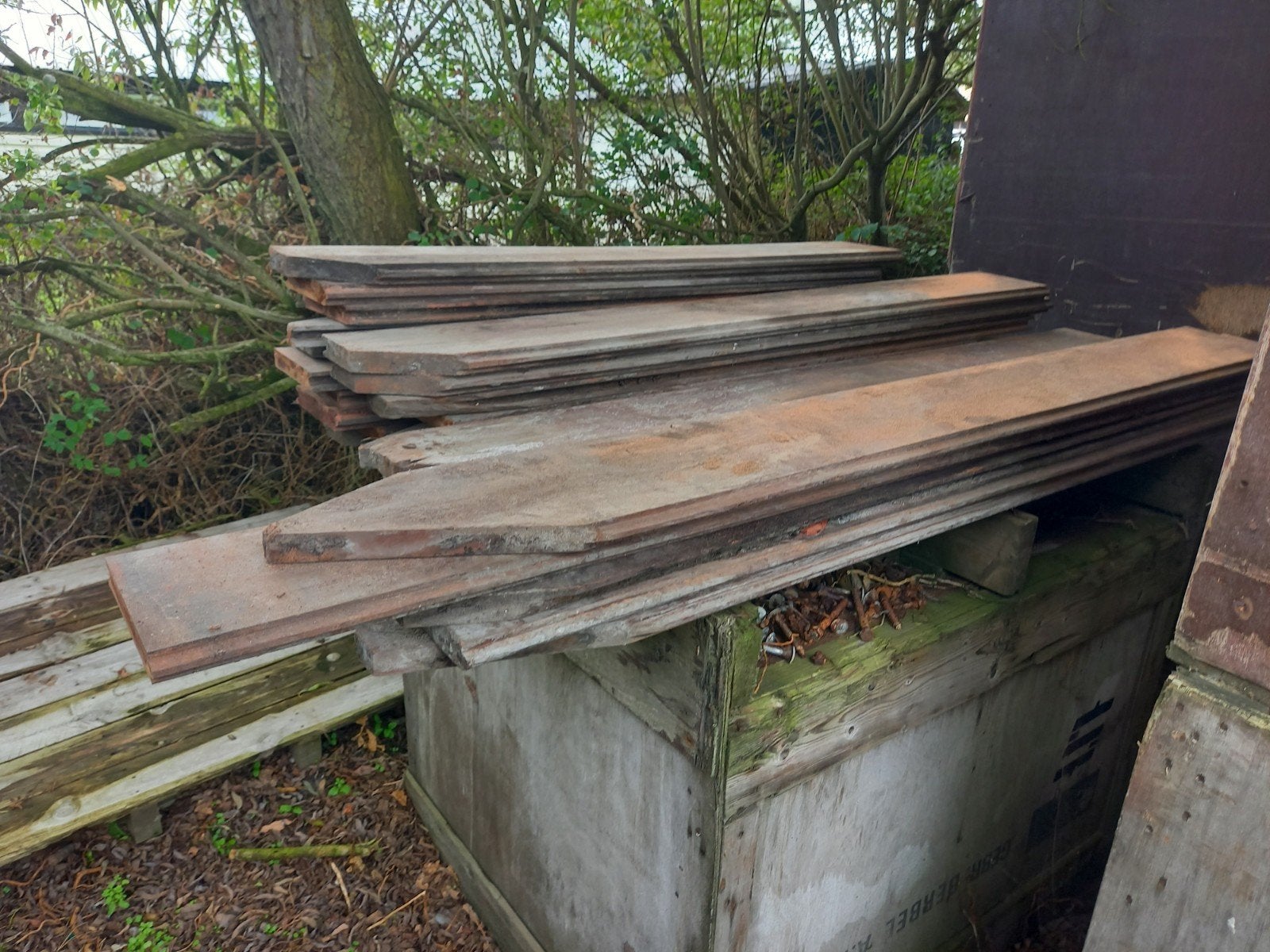 Azobe beschoeiingsplanken. 75 euro., Ophalen, 25 tot 50 mm, Plank, Minder dan 200 cm