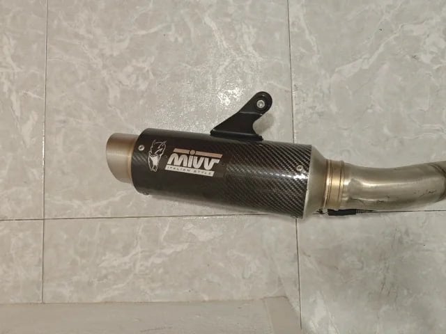 Mivv GP Pro Carbon Uitlaatsysteem – Honda CBR650R, Ophalen of Verzenden, Gebruikt