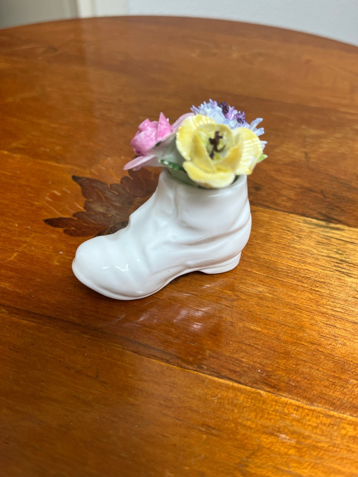 Vintage Porseleinen Schoen met Bloemen - Handbeschilderd, Antiek en Kunst, Antiek | Porselein, Ophalen of Verzenden