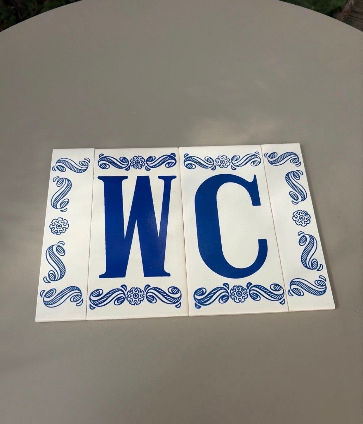Vintage Portugese WC Tegels - Jaren '60 - Set van 4, Ophalen of Verzenden