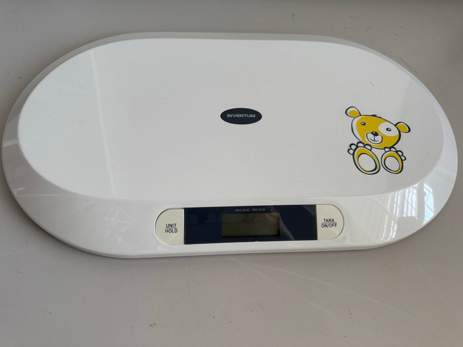 Inventum babyweegschaal - Max 20 KG, Tare & Hold functie, Ophalen, Gebruikt, 1 tot 500 gram, Digitaal