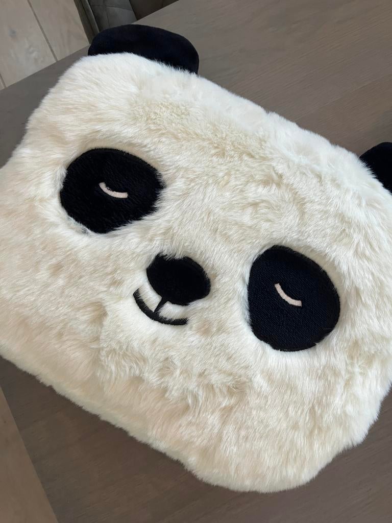 Zacht kussen panda, Ophalen of Verzenden, Gebruikt, Wit, Rechthoekig