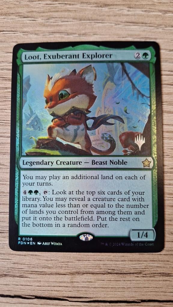 Loot, Exuberant Explorer - Magic: The Gathering Kaart, Ophalen of Verzenden, Zo goed als nieuw, Losse kaart, Foil