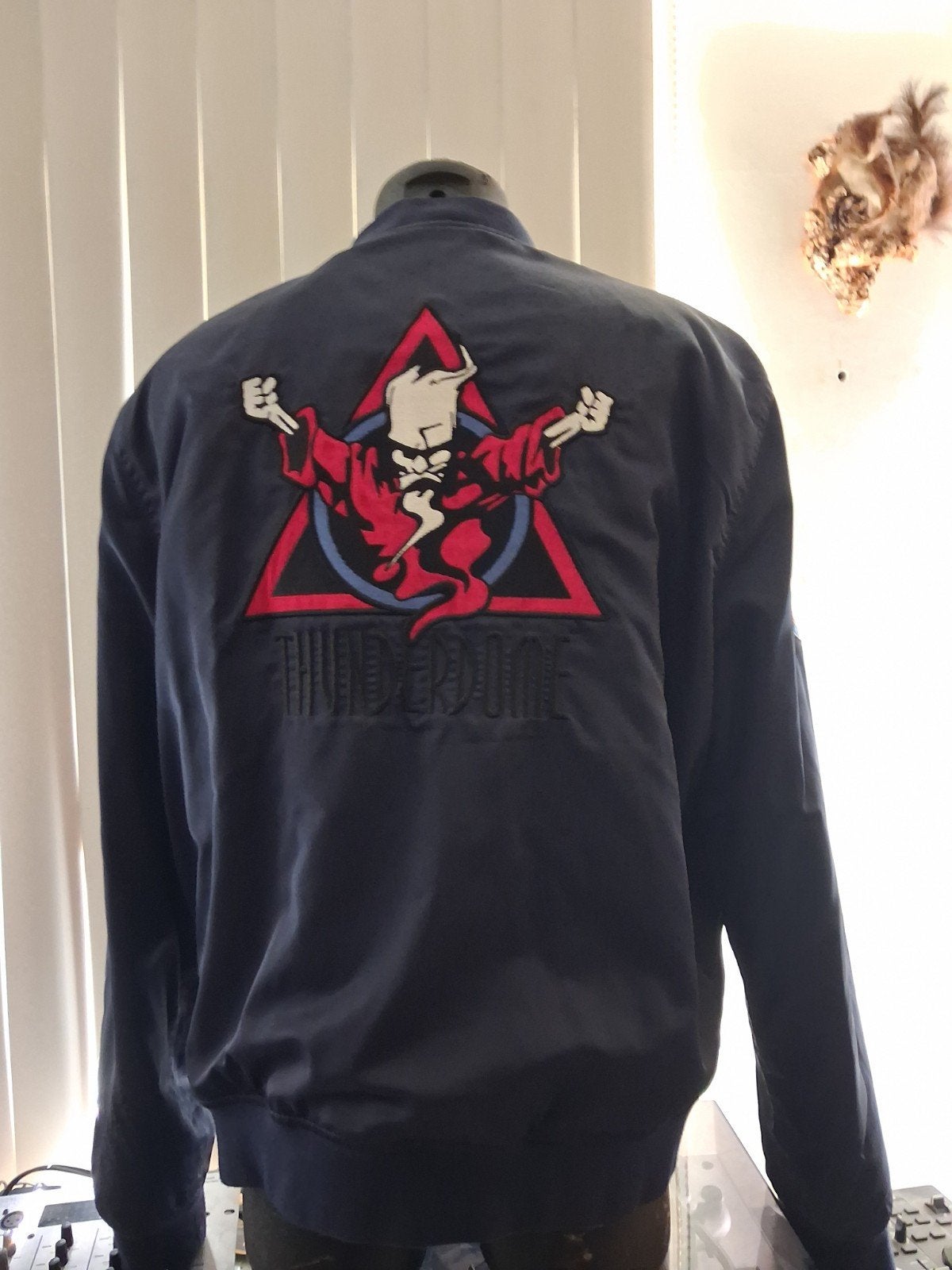 Thunderdome Bomberjack - Zeldzaam en in goede staat, Ophalen, Blauw, Thunderdome, Overige maten